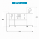 Korbdurchlaufspülmaschine CRWK3000 – mit Vorwäsche und Trocknung