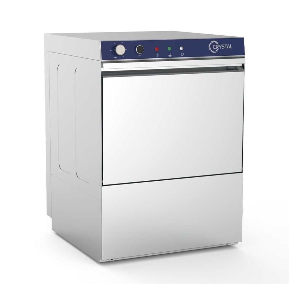 Gläserspülmaschine CRW400 TPD – mit Ablauf-, Klarspülmittel- und Reinigungsmittelpumpe