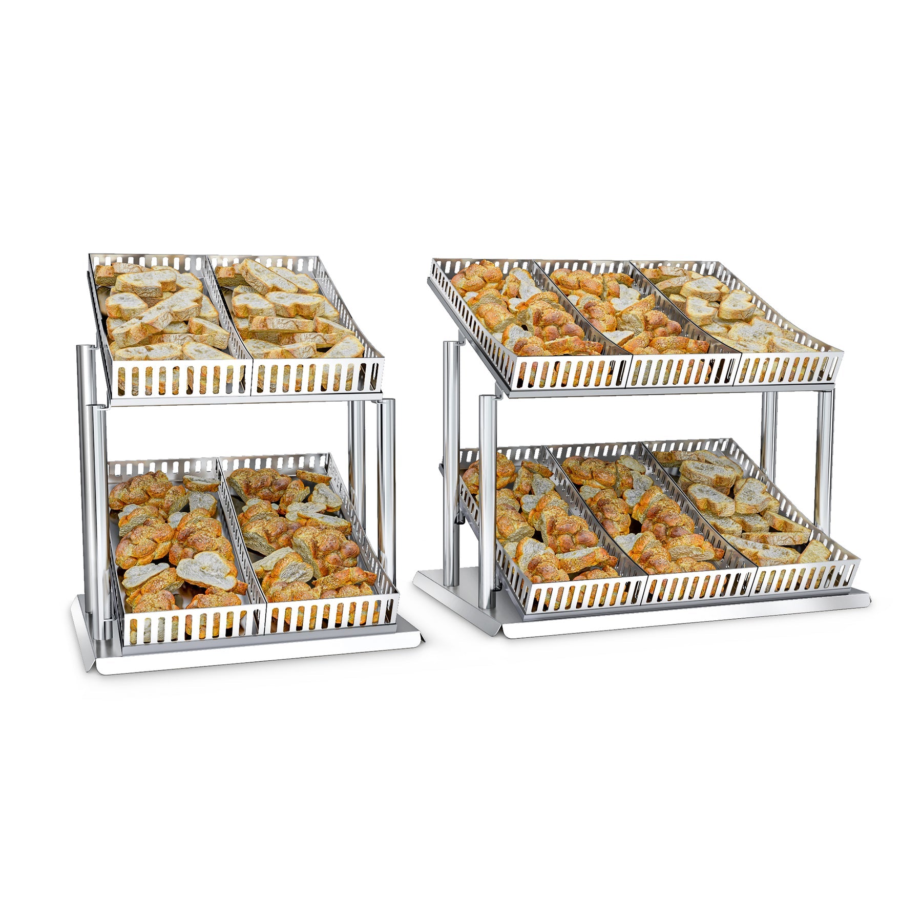 Brotständer 2 Etagen 4 Körbe