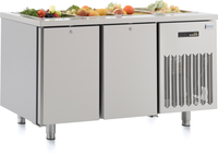 CRYSTAL Kühlschrank mit Kaltwanne für GN 1/1 x 4 Behälter