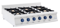 CRYSTAL Sechsflammen-Gasherd 46,5 kW, 120 x 70
