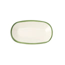 Riva Teller oval flach Grün 150 x 90 mm
