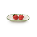 Riva Teller oval flach Grün 150 x 90 mm