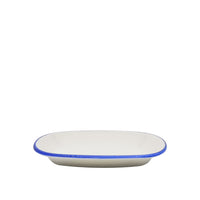 Riva Teller oval flach Blau 150 x 90 mm