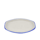 Riva Teller oval flach Blau 180 mm