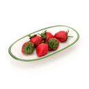Riva Teller oval flach Grün 190 x 110 mm