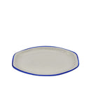 Riva Teller oval flach Blau 220 mm
