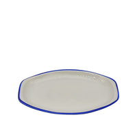 Riva Teller oval flach Blau 220 mm