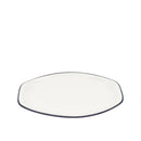 Riva Teller oval flach Schwarz 260 mm