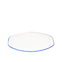 Riva Teller oval flach Blau 290 mm