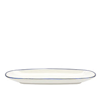 Riva Teller oval flach Blau 320 x 95 mm