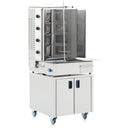 V-Dönergrill mit 10 Brennern mit Untermotor UMDO10_MA